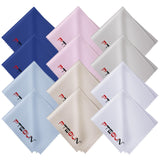 Ptesun 12-Pack Microfiber Cleaning Cloths - Multicolor Eye Glass Clean Cloths Microfiber Clothes for Cleaning Screens Lenses Phones Cameras iPad & More (6" x 7")