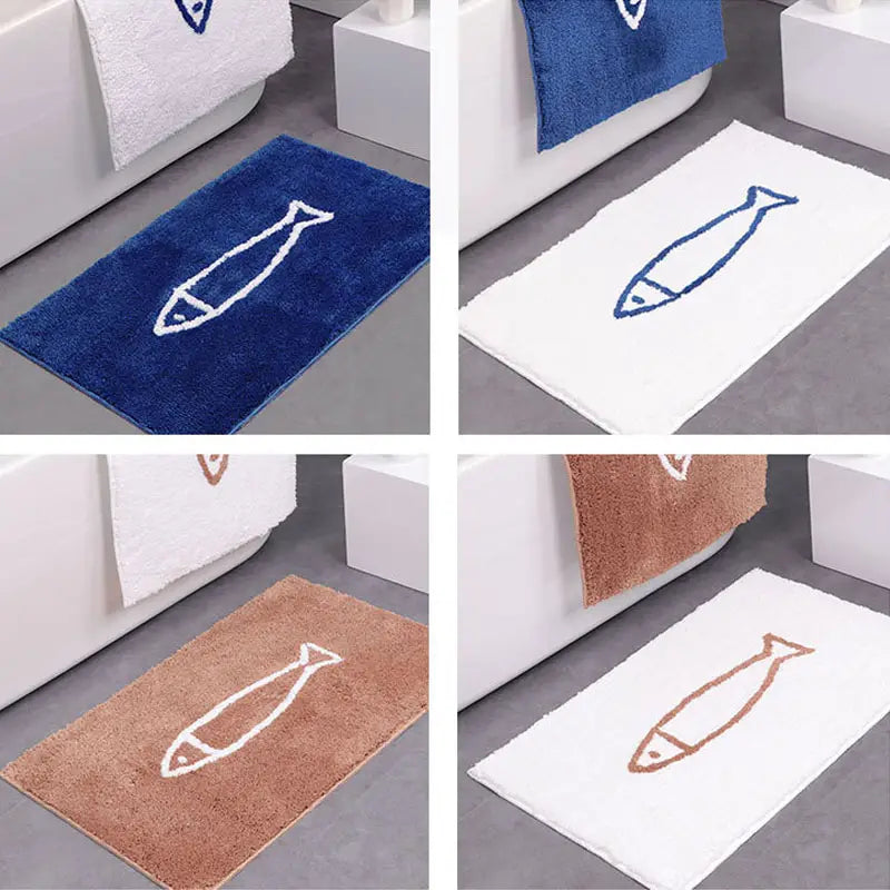 Cartoon Fish Non-Slip Floor Mat for Home Decor