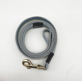 Striped Dog Leash with Safety Rope and Traction Line