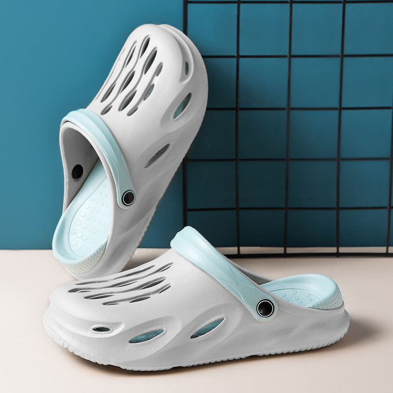 Men's Summer Outdoor Non-slip Rubber Hole Shoes