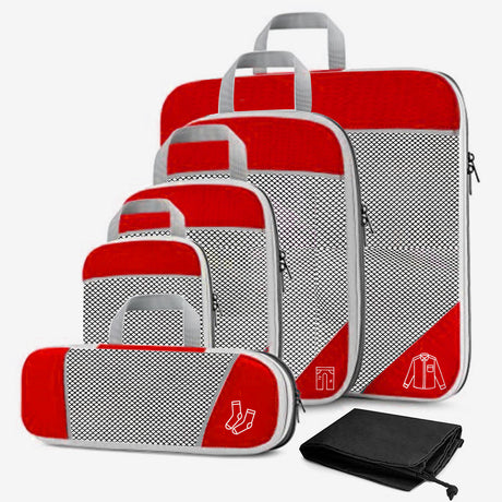 Lightweight Travel Storage Organizer Set with Shoe Bag
