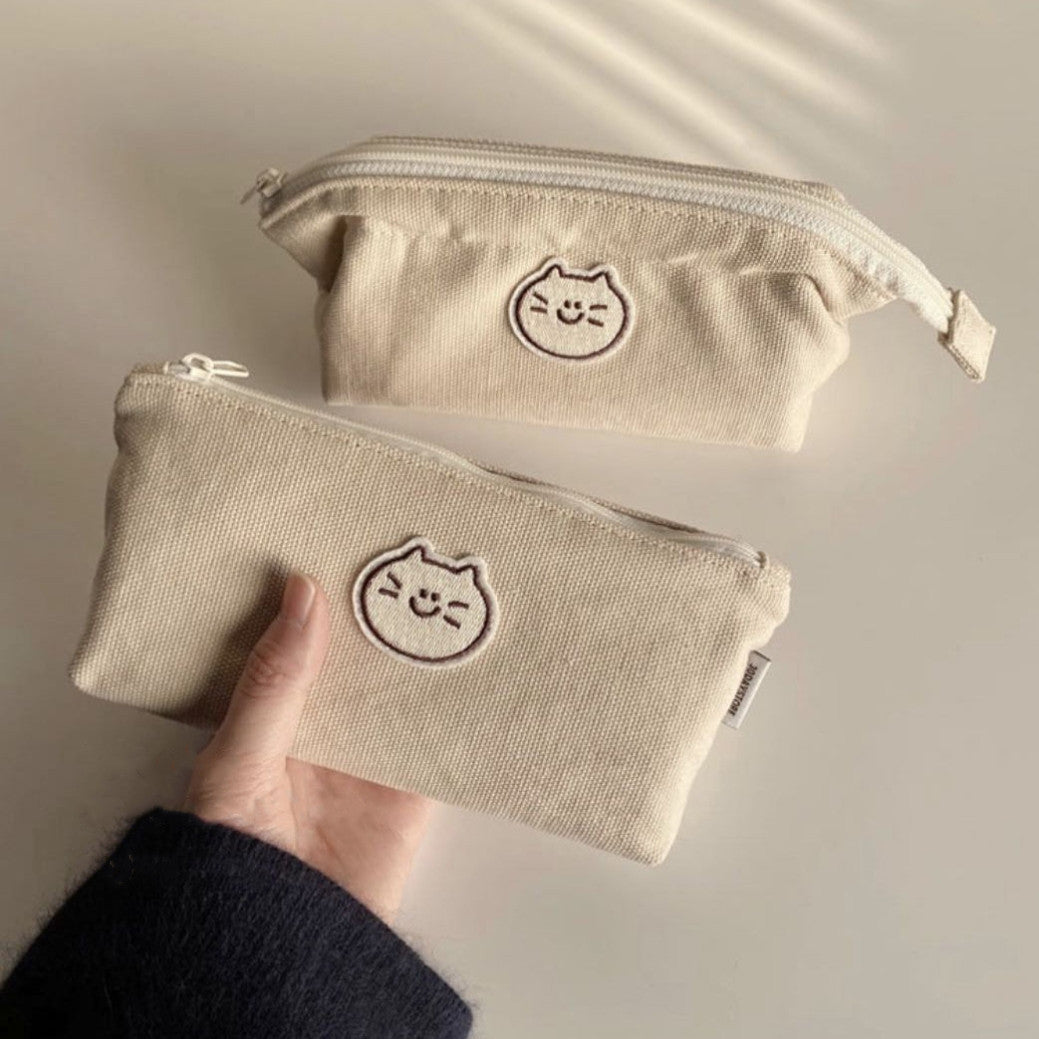 Cute Canvas Makeup Organizer and Storage Bag Pouch