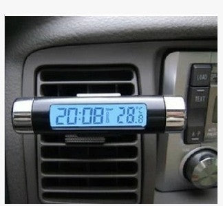 LCD Digital Clock with Temperature for Car Interior