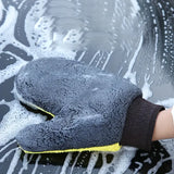 Soft Coral Fleece Car Washing Gloves for Cleaning