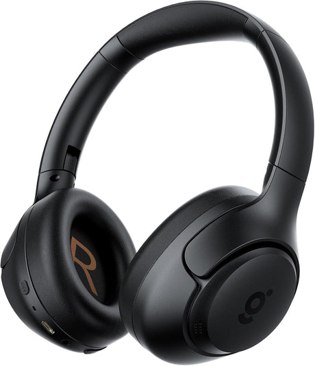 wegear HS1 Hybrid Active Noise Cancelling Headphones Wireless Bluetooth Headphones with Built-in Microphone Foldable Deep Bass Over Ear Headphones 60H Playtime Headset for Travel Work Gym