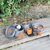 Outdoor Cooking Pot Set for Hiking and Camping