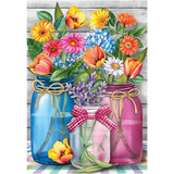 5D Diamond Painting of Vase Flowers for Living Room Decor
