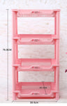 White Hollow Dish Rack and Storage Shelves for Kitchen