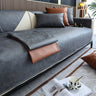 Universal Thick Faux Leather Cushion Cover for Sofa