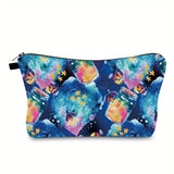 Colorful Firefly Print Waterproof Makeup Bag for Travel