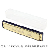 Wooden Painted Harmonica for Kids - 16 Holes Educational Toy