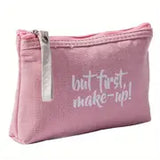 Waterproof Letter Pattern Zipper Makeup Bag Organizer