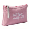 Waterproof Letter Pattern Zipper Makeup Bag Organizer
