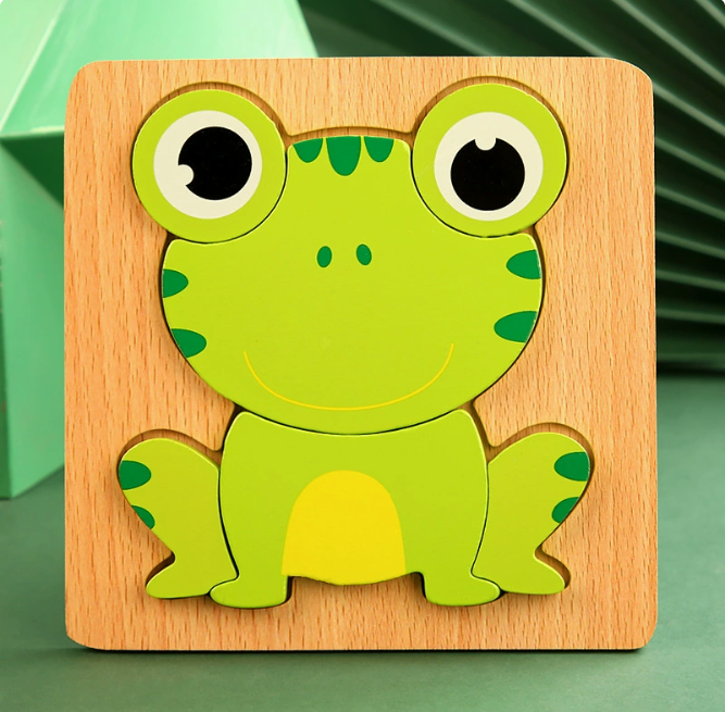 Montessori Wooden Educational Puzzle Board (One Set)