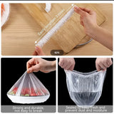 Disposable Plastic Food Storage Covers - 50/100pcs Set