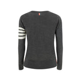 Thom Browne Gray Fleece Wool Sweatshirt