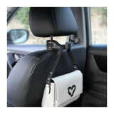 2-in-1 Car Headrest Hooks with Phone Holder for Bags