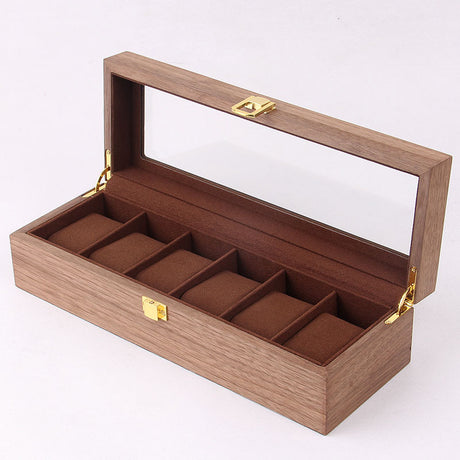 Vintage Wooden Watch Box for 6, 10, 12 Watches