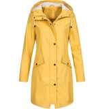 Women's Waterproof Windproof Hiking Rain Jacket Plus Size