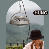 Portable USB Camping Fan with Triangular Stand and Remote