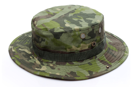 Camouflage Outdoor Round Brim Hat for Hiking