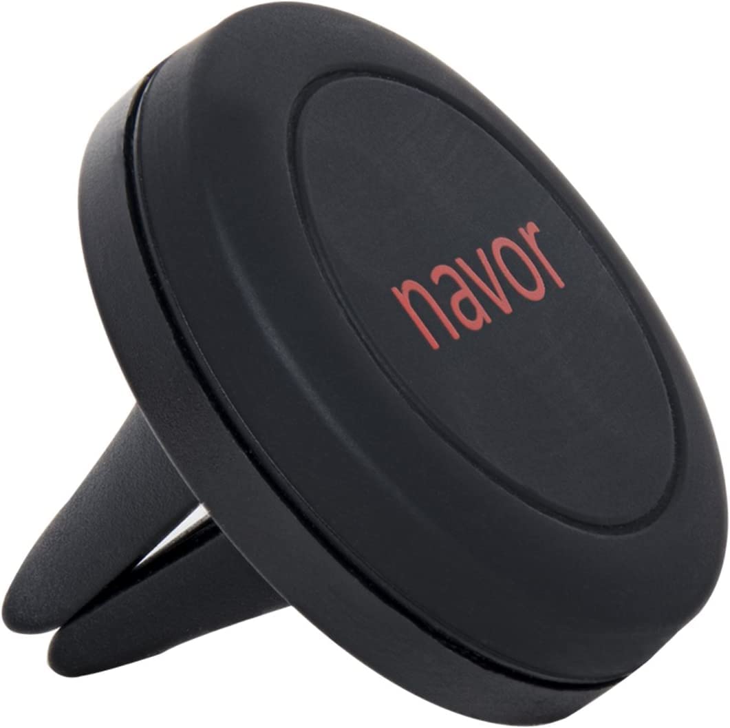 Navor Universal Air Vent Magnetic Car Mount in Black for iPhones and Android Devices