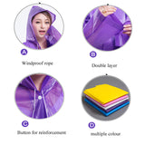 Thick Waterproof Hooded Raincoat for Outdoor Hiking