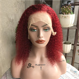 Kinky Curly Human Hair Frontal Lace Wig