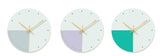 Nordic Silent Creative Glass Wall Clock for Home Decor