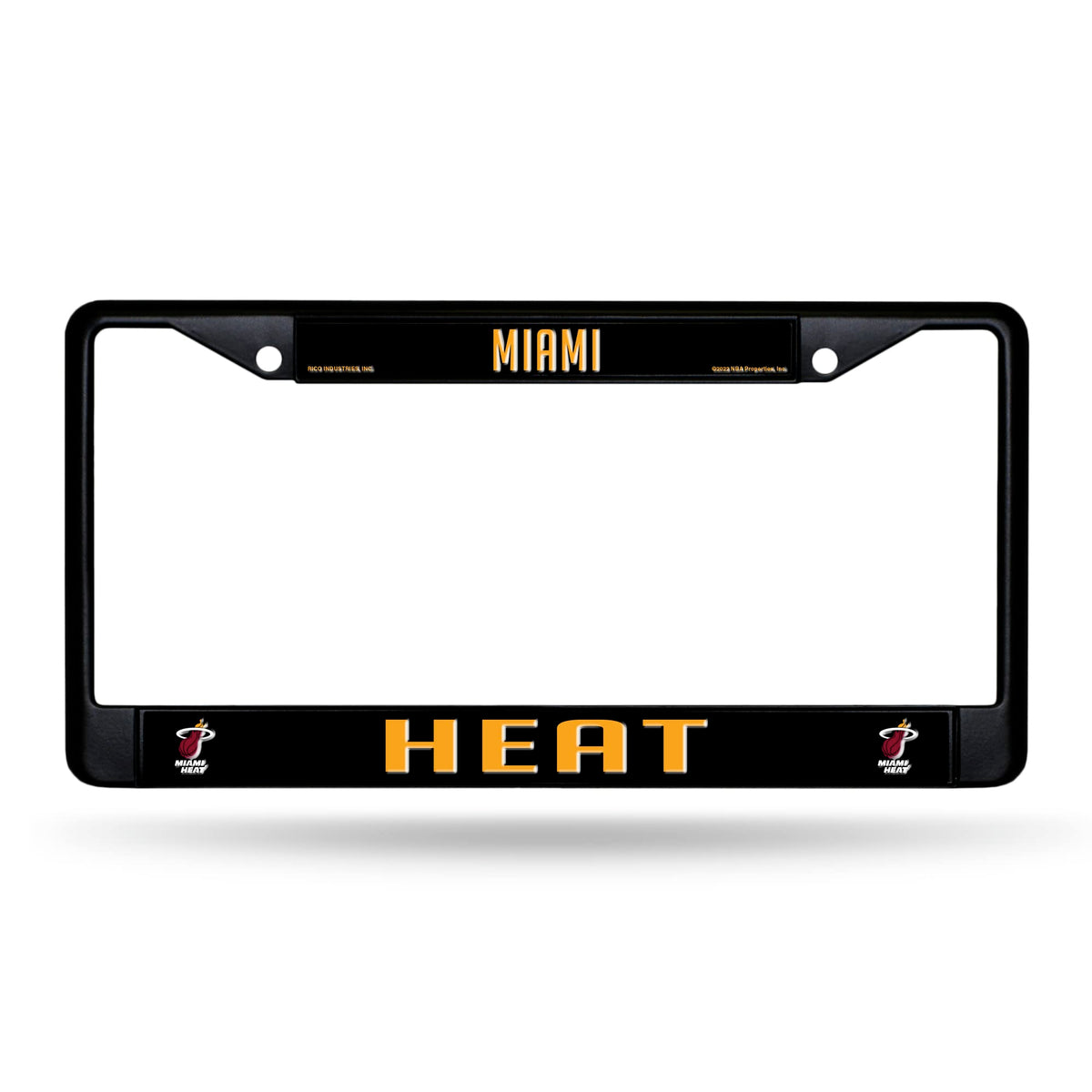 NBA Rico Industries Miami Heat Black 12" x 6" Car/Truck Auto Accessory