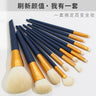 Holiday 12-Piece Makeup Brush Set for Eyes and Face
