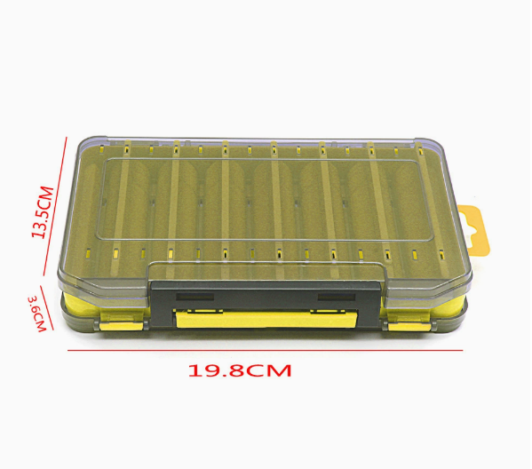 Dual-Sided Fishing Tackle Box