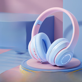 Bluetooth Over-Ear Headphones with Gradient Colors