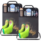 Car Seat Storage Bag with Kick Mat for iPad