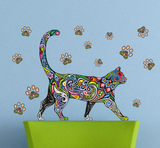Removable Cat Pattern PVC Wall Sticker for Home Decor