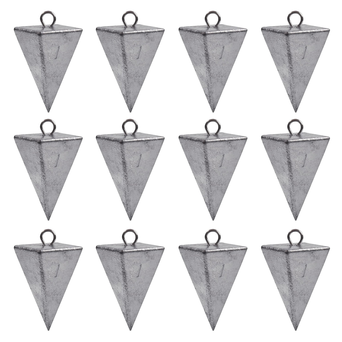 Pyramid Sinkers Fishing Weights Bullet Fishing Weights Sinkers Tangle Free Fishing Weights for Saltwater Surf Fishing Gear Tackle 1oz 2oz 3oz 4oz 5oz 6oz 8oz