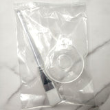 Transparent Mask Bowl Set with Soft Brush (Approx. 6CM)