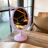 European Retro Double-Sided Desktop Makeup Mirror