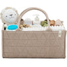 ABCOOD. Baby Diaper Caddy Organizer Soft Nursery Storage Basket for Changing Station Girl and Boy - Baby Registry Must Haves Newborn Essentials - Gift for Baby Shower Car Caddy Organizer (Mink)