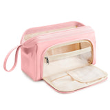 WLLWOO WLLWOO Large Portable Waterproof Toiletry Bag Travel Makeup Bag for Women Purse Nylon Wide-open Cosmetic Bag Make Up Organizer For Toiletries Accessories Brushes
