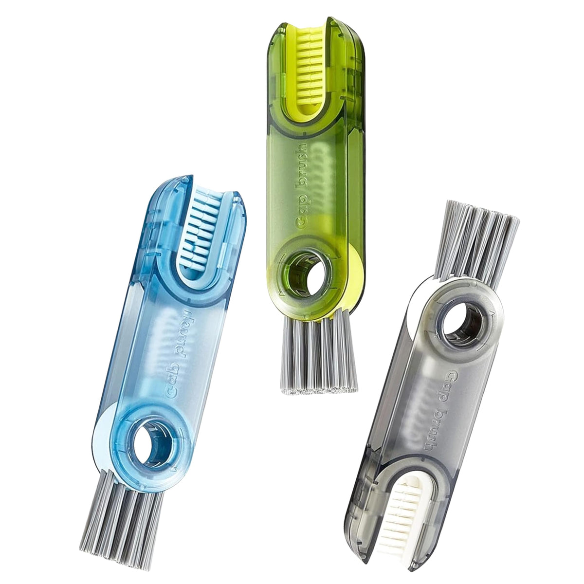 3-in-1 Ultimate Cleaning Brush Set 3 Pack - Bottle Cleaner Insulation Cup Crevice Tool Tiny Bottle & Lid Brush Types of Cups & Bottles - Must-Have Kitchen Gadget