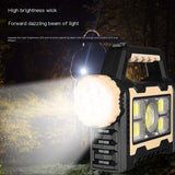 New COB Outdoor Solar Rechargeable Spotlight Lantern