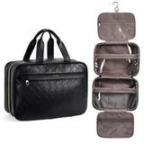 Telena Travel Toiletry Bag for Women with Hanging Hook Water-resistant Cosmetic Bag Travel Organizer for Accessories Toiletries Shampoo