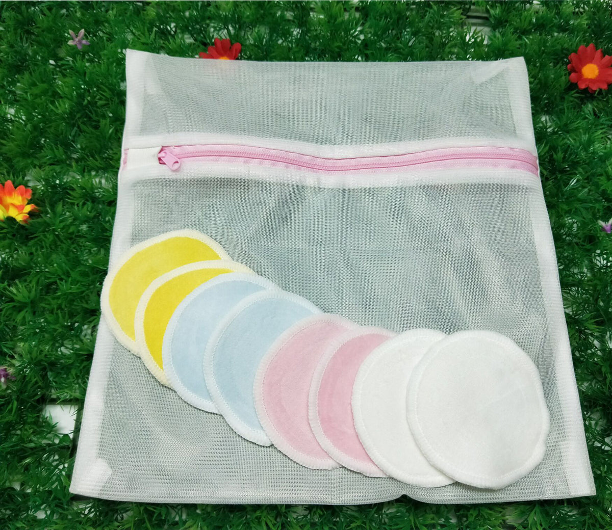 Velvet Bamboo Fiber Makeup Remover Pads Set