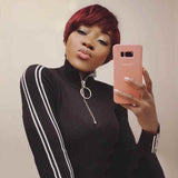 European Bobo Head Short Straight Hair Wig