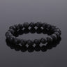 Elastic Beaded Bracelet with Natural Tiger Eye Stones