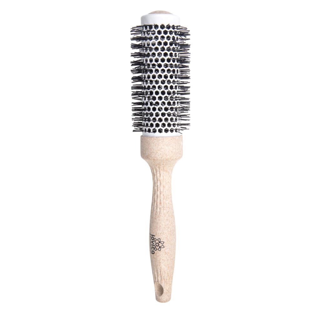 Professional Round Brush for Blow Drying - Ceramic Barrel Ion Tech Styling Brush for Women Small and Lightweight Round Hair Brush (1.3")