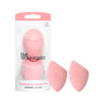 Real Techniques Miracle Powder Sponge Makeup Blending Sponge For Powder Products Set Makeup For Natural Finish & Cloud Skin Buildable Coverage Velvet Material Latex-Free Foam 2 Count