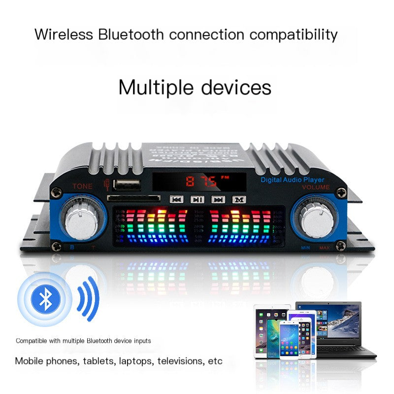 Bluetooth Car Audio Amplifier 12V Mini Power Amplifier