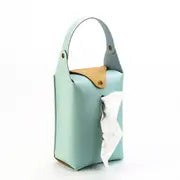 PU Leather Tissue Bag for Car, Home, and Office Use